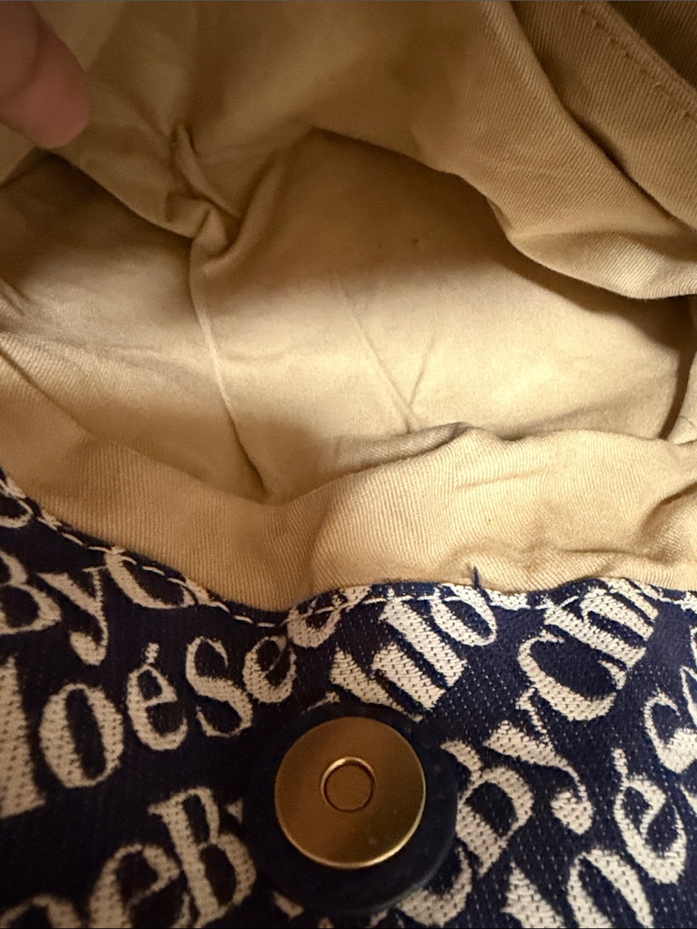 See By Chloe Navy and Cream Denim Hobo - Picture 9 of 10